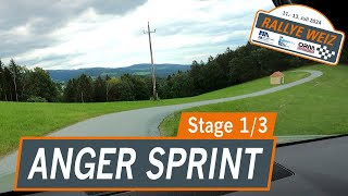 Rallye Weiz 2024 Stage 13 Anger Sprint  Recce [upl. by Acirre]