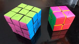 Make a paper Rubiks cube  Fabriquer un cube Rubik en papier  Origami [upl. by Eceertal957]