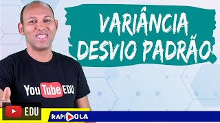 MEDIDAS DE DISPERSÃO VARIÂNCIA E DESVIO PADRÃO 1 [upl. by Diver]