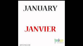 Months of the Year in French  French pronunciation 101 [upl. by Vidovic]