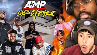 WAY BETTER THAN XXL 🔥 AMP FRESHMAN CYPHER 2023  REACTION [upl. by Nwahsuq619]