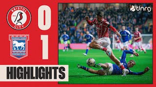 Narrow defeat at Ashton Gate  Bristol City 01 Ipswich Town  Highlights [upl. by Marget]