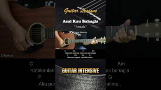 Asal Kau Bahagia  Armada  Tutorial Chord Gitar Mudah dan Lirik chordgitar [upl. by Sharron130]