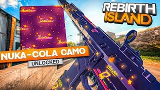 USING the NEW NUKACOLA CAMO on REBIRTH ISLAND WARZONE😱 [upl. by Valenta]