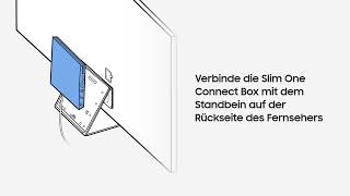 Samsung HowTo Wie schließe ich die Slim One Connect Box an meinen TV an [upl. by Amapuna972]