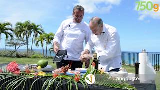 Recette de Langouste à la papaye à SaintMartin  750g [upl. by Toscano477]