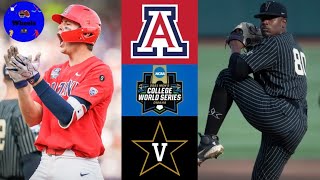 5 Arizona v 4 Vanderbilt AMAZING GAME  College World Series  2021 College Baseball Highlights [upl. by Ycrem]