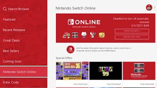 How to Download Games from Nintendo Switch Online [upl. by Yodlem]