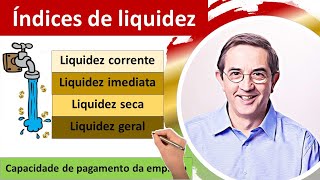 49  Índices de liquidez Liquidez corrente Liquidez seca Liquidez imediata Liquidez geral [upl. by Pinto]