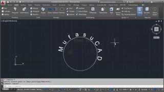 AutoCAD Text Around Arc with Arctext [upl. by Annazor283]