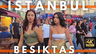 Istanbul Turkey 2022 Beşiktaş Bazaar Walking Tour  4K Ultra HD 60FPS [upl. by Delphina678]