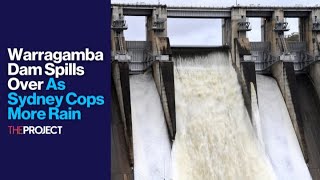 Warragamba Dam Spills Over As Sydney Cops More Rain [upl. by Dion742]