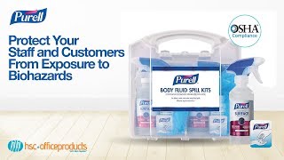 Purell Body Fluid Spill Kit  Demonstration [upl. by Notanhoj]