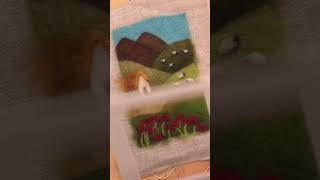 Needle felting with flat felt  Full tutorial with Lisa Pay [upl. by Mandle]