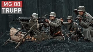 MG08 amp Maschinengewehr Trupp erklärt ERSTER WELTKRIEG [upl. by Sinnek]