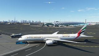 Concept Flight of Emirates Boeing 78710 Dreamliner Dubai  Frankfurt  Microsoft Flight Simulator [upl. by Atnauq]