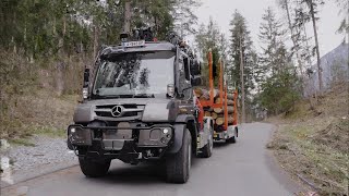 Kraftpaket Unimog U 530 als Sattelzugmaschine im Einsatz [upl. by Rosanna]