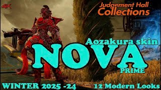 Nova Prime Fashion frame Aozakura Warframe Winter 2025 24 new skin [upl. by Atworth677]