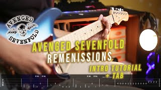 Avenged Sevenfold  Remenissions Intro Tutorial amp Tab [upl. by Akemyt]