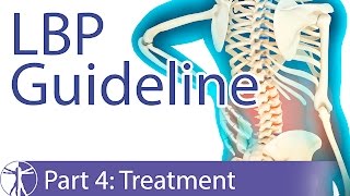 Low Back Pain Guideline Treatment Part 4 [upl. by Macpherson580]