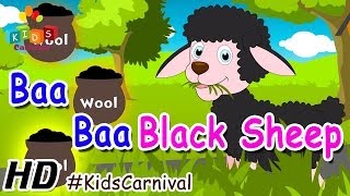 Baa Baa Black Sheep  Children English Nursery Rhyme with Lyrics Subtitles and Action [upl. by Fini654]