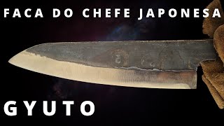 FACA Japonesa GYUTO Artesanal  Knife Making Gyuto Japanese Knife DIY  牛刀  Parte 1 [upl. by Cody413]