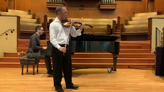 Veracini Largo Louis Mo violin  Harout Senekeremian piano Video 3 [upl. by Attelocin]