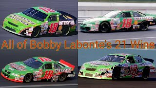 All of Bobby Labontes 21 Wins [upl. by Raamal486]