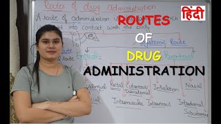 Routes of Drug Administration in Hindi  Different route of drug administration in Hindi [upl. by Jaquiss]