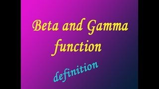 VTU Engineering Maths 2 Beta amp Gamma function definition by easy maths [upl. by Burgwell910]