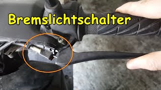 Bremslichschalter WechselnReparieren Roller  Rollerfix [upl. by Nottage494]