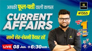 8 January 2024 Current Affairs  Daily Current Affairs 1353  Kumar Gaurav Sir [upl. by Grosberg]