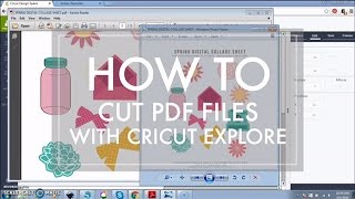 How to Cut a PDF File with Cricut Explore [upl. by Ahseikal]