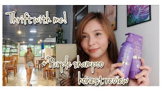 Thrift with meLuxe organix purple shampoo honest reviewMYCHARMs TV [upl. by Idnahs]