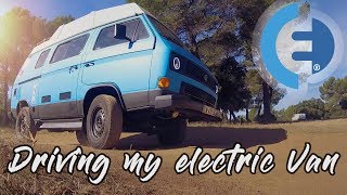 HOW IS IT TO DRIVE AN ELECTRIC CAMPERVAN  1st tests and impressions EVWT 33 [upl. by Gnouh]