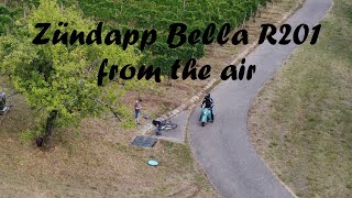 Zündapp Bella R201 from the air [upl. by Ainattirb]