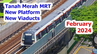 Tanah Merah MRT Station New Platform February 2024 [upl. by Uzzi]