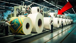 How Toilet Paper is Made And Packed in Factories I ProcessInsiders [upl. by Noral]