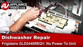 Frigidaire Dishwasher Repair  No Power  Main Control [upl. by Finzer66]