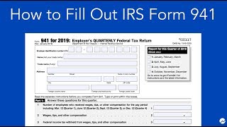 How to Fill out IRS Form 941 Simple StepbyStep Instructions [upl. by Coward]