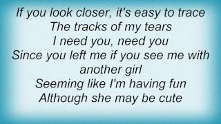 Smokey Robinson  Tracks Of My Tears Lyrics [upl. by Vicki]