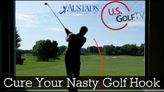 Golf Hook Fix  How to Eliminate Your Hook Golf Swing Drills [upl. by Enyaw]