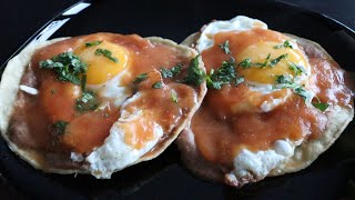 Huevos Rancheros  Traditional Mexican breakfast [upl. by Alekahs866]