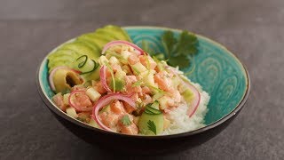 Salmon Poke Bowl Recipe I Easy Poke Salmon Recipe by Sushi Man Santosh [upl. by Einegue]