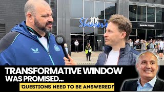 Newcastle United fans React  Questions need to be answered  The Transfer Window  the Toon Review [upl. by Ilrahc]