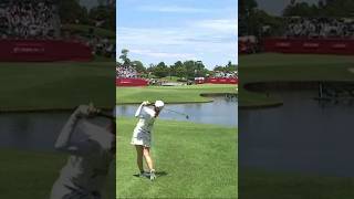 【川崎春花 アイアン 池越えナイスオン】golfswing ゴルフ スイング スロー shorts [upl. by Ralf]