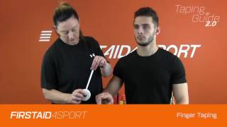 Basic taping technique for sprained finger [upl. by Mikaela]