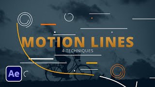 4 Line Motion Accent Graphic Techniques in After Effects  Tutorial [upl. by Arlie]