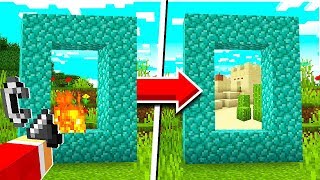 Como transformar QUALQUER COISA EM UM PORTAL no Minecraft SEM MODS [upl. by Eiresed]