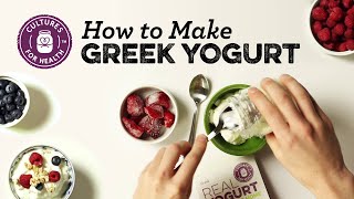 How to Make Greek Yogurt [upl. by Elaen516]